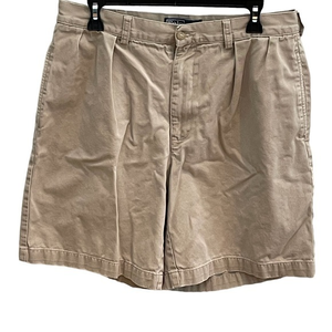 Polo Ralph Lauren Men Sz‎ 34 Tyler Short Pleated Casual Shorts Cotton Beige